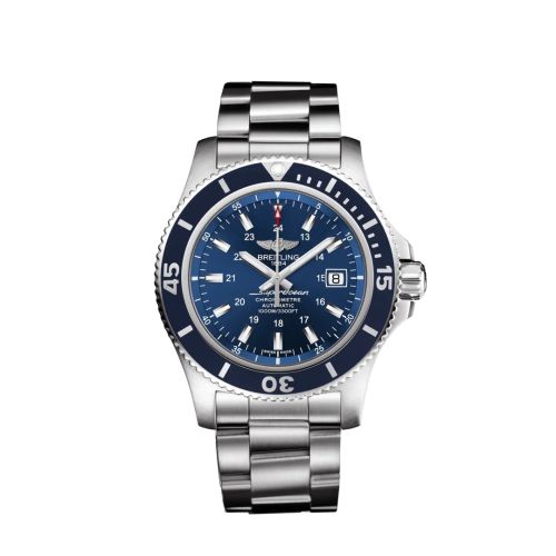 Fake breitling watch - A17392D8/CA09/161A Superocean II 44 Stainless Steel / Blue / Japan Special Edition - Click Image to Close