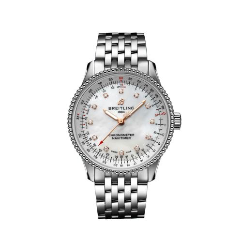 best replica Breitling - A17395211A1A1 Navitimer 1 35 Automatic Stainless Steel / MOP / Bracelet watch