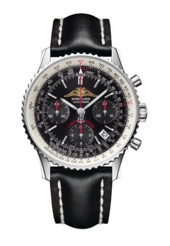 best replica Breitling - A233225U/BD70/435X/A20BA.1 Navitimer 01 43 Stainless Steel / Black / Calf / Pin / AOPA watch