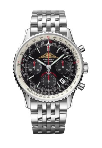 best replica Breitling - A233225U/BD70/442A Navitimer 01 43 Stainless Steel / Black / Bracelet / AOPA watch