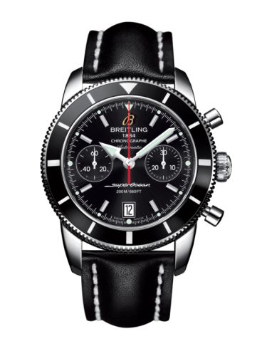 Breitling watch replica - A2337024.BB81.435X Superocean Heritage 44 Chronograph Stainless Steel / Black / Black / Calf