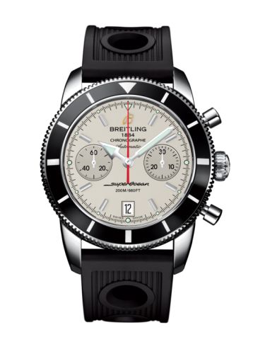 Breitling watch replica - A2337024.G753.200S Superocean Heritage 44 Chronograph Stainless Steel / Black / Silver / Rubber