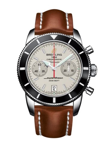 Breitling watch replica - A2337024.G753.433X Superocean Heritage 44 Chronograph Stainless Steel / Black / Silver / Calf
