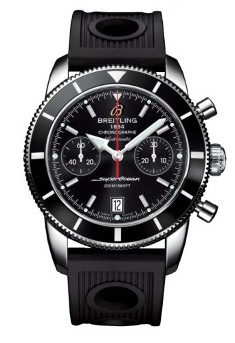 Breitling watch replica - A2337024.BB81.200S Superocean Heritage 44 Chronograph Stainless Steel / Black / Black / Rubber