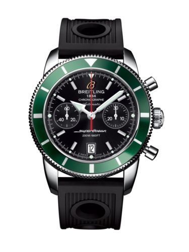 Breitling watch replica - A2337036.BB81.200S Superocean Heritage 44 Chronograph Stainless Steel / Green / Black / Rubber