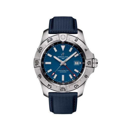 replica Breitling - A32320101C1X1 Avenger Automatic GMT 44 Stainless Steel / Blue / Strap watch