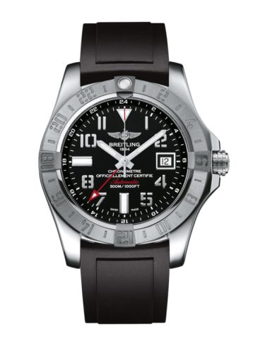 replica Breitling - A3239011/BC34/131S/A20S.1 Avenger II GMT Stainless Steel / Volcano Black / Rubber watch