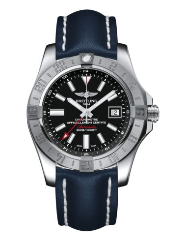 replica Breitling - A3239011/BC35/105X/A20BA.1 Avenger II GMT Stainless Steel / Volcano Black / Calf / Pin watch