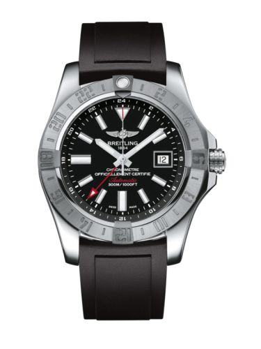 replica Breitling - A3239011/BC35/131S/A20S.1 Avenger II GMT Stainless Steel / Volcano Black / Rubber watch
