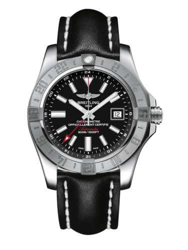 replica Breitling - A3239011/BC35/436X/A20D.1 Avenger II GMT Stainless Steel / Volcano Black / Calf / Folding watch