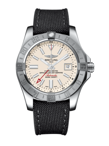 replica Breitling - A3239011/G778/109W/A20BA.1 Avenger II GMT Stainless Steel / Stratus Silver / Military / Pin watch
