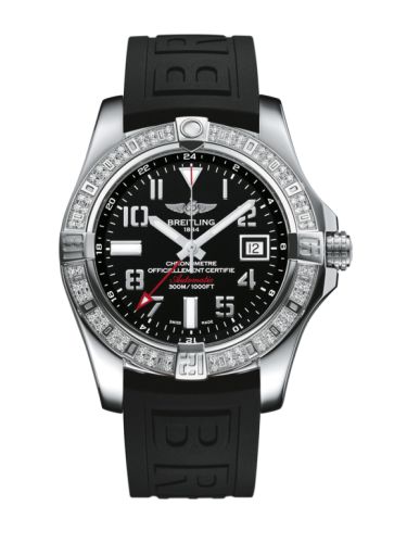 replica Breitling - A3239053.BC34.152S Avenger II GMT Stainless Steel / Diamond / Volcano Black / Rubber watch