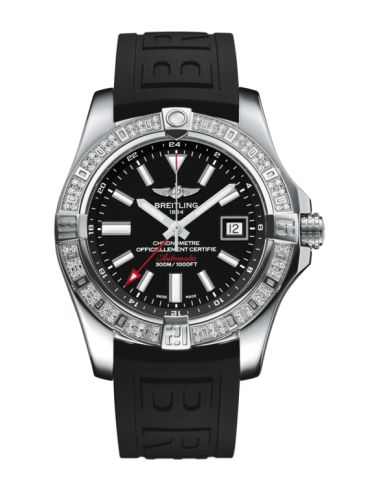 replica Breitling - A3239053.BC35.152S Avenger II GMT Stainless Steel / Diamond / Volcano Black / Rubber watch