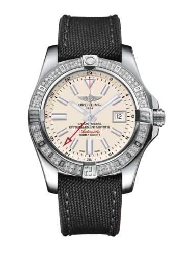 replica Breitling - A3239053.G778.109W Avenger II GMT Stainless Steel / Diamond / Stratus Silver / Military watch