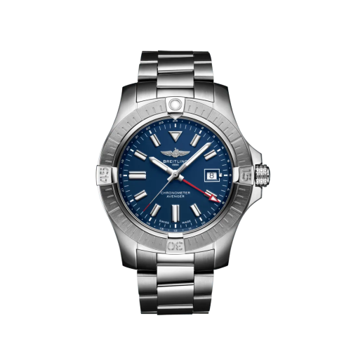 replica Breitling - A32395101C1A1 Avenger Automatic GMT 45 Stainless Steel / Blue / Bracelet watch