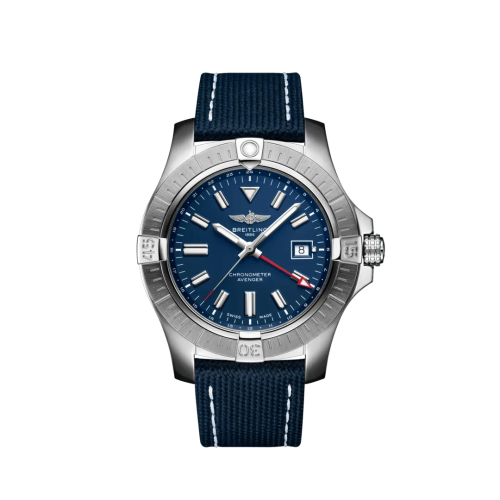 replica Breitling - A32395101C1X1 Avenger Automatic GMT 45 Stainless Steel / Blue / Military / Pin watch