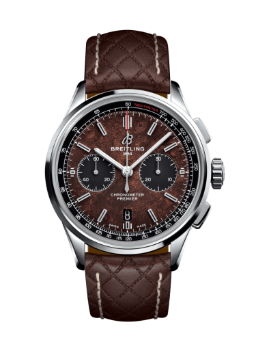 replica Breitling watch - AB01181A1Q1X1 Premier B01 Chronograph 42 Bentley Centenary Stainless Steel / Wood / Calf / Folding