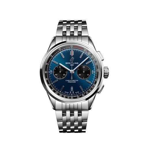 replica Breitling watch - AB0118221C1A1 Premier B01 Chronograph 42 Stainless Steel / Blue / Bracelet