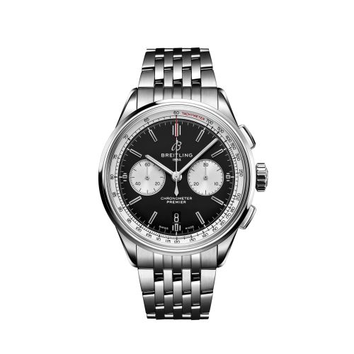 replica Breitling watch - AB0118371B1A1 Premier B01 Chronograph 42 Stainless Steel / Black / Bracelet