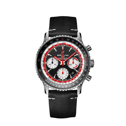 best replica Breitling - AB01211B1B1X2 Navitimer 1 B01 Chronograph 43 Stainless Steel / Airline Editions SwissAir / Calf / Folding watch - Click Image to Close