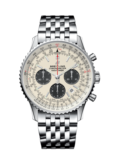 best replica Breitling - AB0121211G1A1 Navitimer 1 B01 Chronograph 43 Stainless Steel / Silver / Bracelet watch