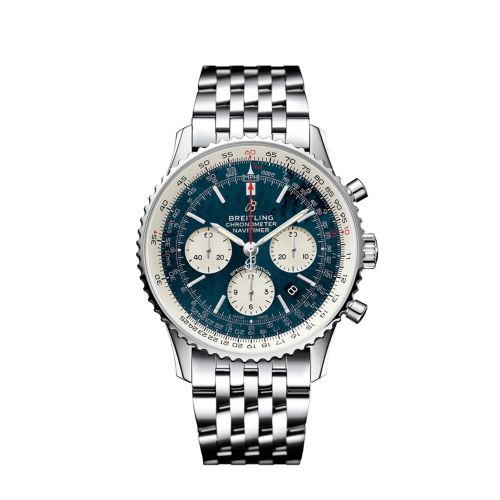best replica Breitling - AB0121211B3A1 Navitimer 1 B01 Chronograph 43 Stainless Steel / Japan watch - Click Image to Close