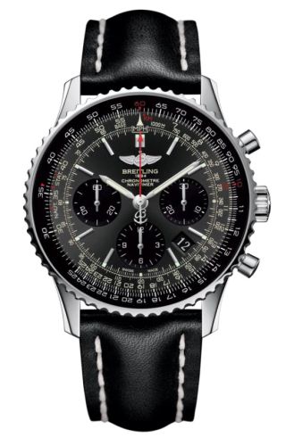 best replica Breitling - AB012124/F569/436X/A20D.1 Navitimer 01 Stainless Steel / Stratus Gray / Calf / Folding watch - Click Image to Close