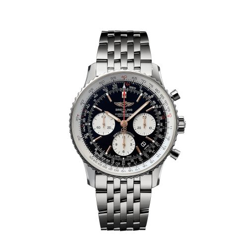 best replica Breitling - AB0121A11B1A1 Navitimer 1 B01 Chronograph 43 Stainless Steel / Black / Japan Special Edition watch - Click Image to Close