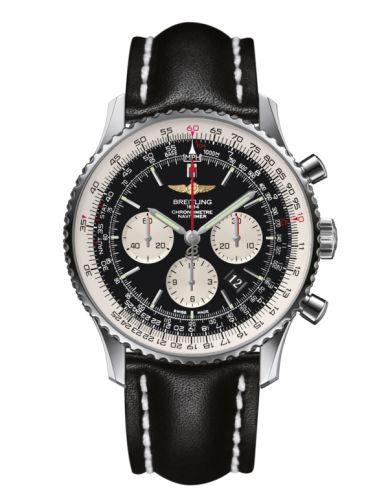 best replica Breitling - AB012721/BD09/441X/A20BA.1 Navitimer 01 46 Stainless Steel / Black / Calf / Pin watch