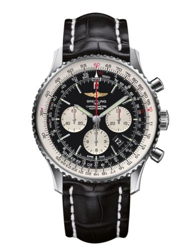 best replica Breitling - AB012721/BD09/760P/A20BA.1 Navitimer 01 46 Stainless Steel / Black / Croco / Pin watch