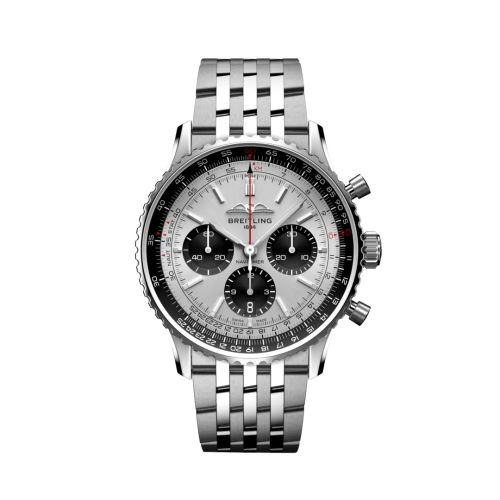 best replica Breitling - AB0138241G1A1 Navitimer B01 Chronograph 43 Stainless Steel / Silver / Bracelet watch