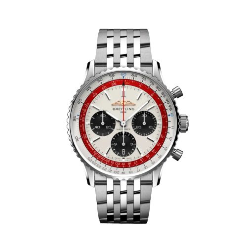 best replica Breitling - AB01383B1G1A1 Navitimer B01 Chronograph 43 Stainless Steel / Boeing 747 / Bracelet watch - Click Image to Close
