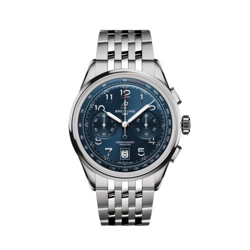 replica Breitling watch - AB0145171C1A1 Premier B01 Chronograph 42 Stainless Steel / Blue / Bracelet