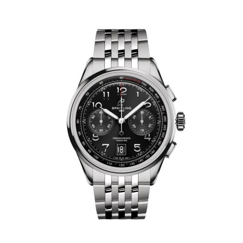 replica Breitling watch - AB0145221B1A1 Premier B01 Chronograph 42 Stainless Steel / Black / Bracelet