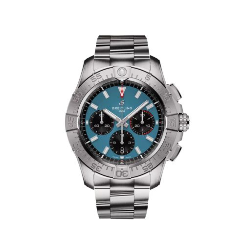 replica Breitling - AB0147101C1A1 Avenger B01 Chronograph 44 Stainless Steel / Blue / Bracelet watch