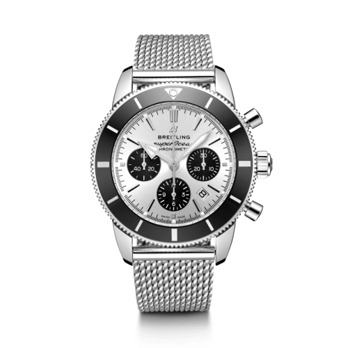 Breitling watch replica - AB0162121G1A1 Superocean Heritage II B01 Chronograph 44 Stainless Steel / Silver / Bracelet - Click Image to Close