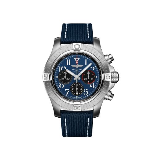 replica Breitling - AB01821A1C1X1 Avenger B01 Chronograph 45 Stainless Steel / Blue / Strap - Pin watch
