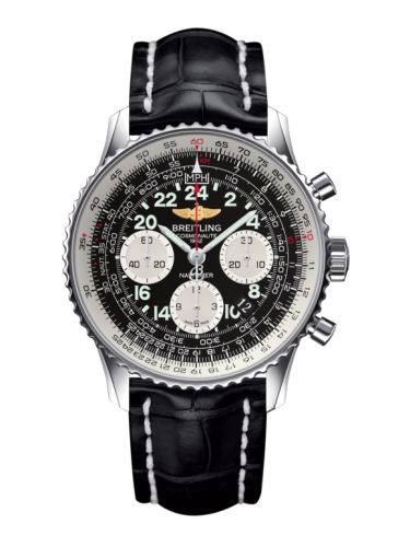 best replica Breitling - AB0210B4.BC36.743P Cosmonaute Stainless Steel / Black / Croco watch - Click Image to Close