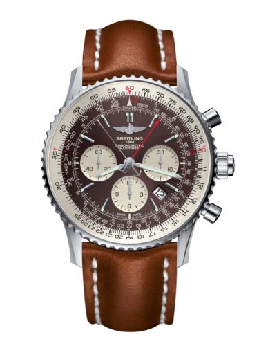 best replica Breitling - AB031021/Q615/439X/A20BA.1 Navitimer Rattrapante Stainless Steel / Panamerican Bronze / Calf / Pin watch