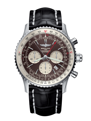best replica Breitling - AB031021/Q615/761P/A20D.1 Navitimer Rattrapante Stainless Steel / Panamerican Bronze / Croco / Folding watch