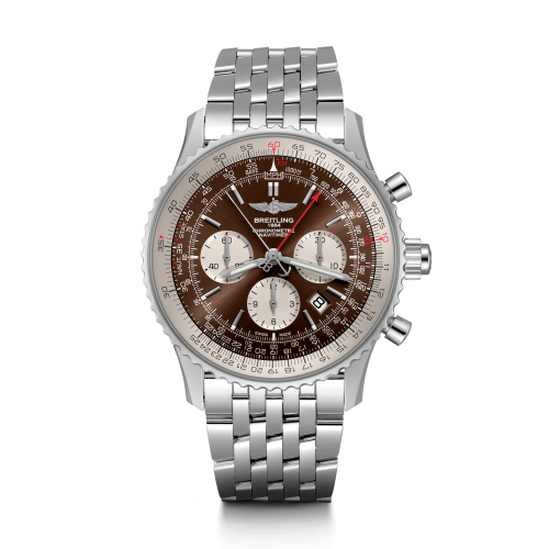 best replica Breitling - AB0310211Q1A1 Navitimer Rattrapante Stainless Steel / Panamerican Bronze / Bracelet watch