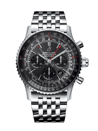 best replica Breitling - AB03102A1F1A1 Navitimer Rattrapante Stainless Steel / Stratos Gray / Bracelet / Boutique Edition watch