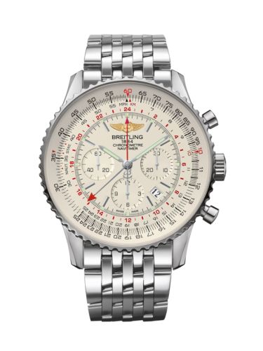 best replica Breitling - AB044121/G783/443A Navitimer GMT Stainless Steel / Silver / Bracelet watch