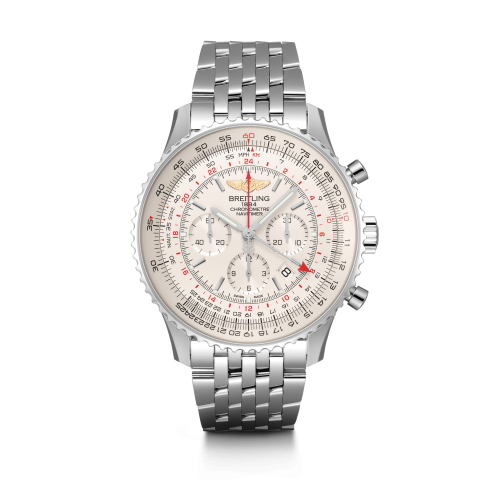 best replica Breitling - AB0441211G1A1 Navitimer GMT Stainless Steel / Silver / Bracelet watch
