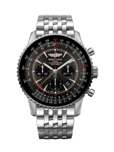 best replica Breitling - AB04413A/F573/453A Navitimer GMT Stainless Steel / Grey / Bracelet watch