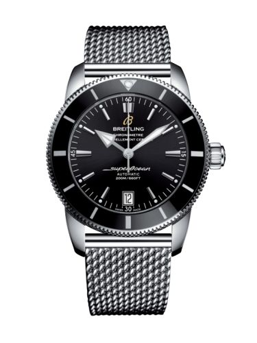 Breitling watch replica - AB2010121B1A1 Superocean Heritage II 42 Stainless Steel / Black / Black / Bracelet