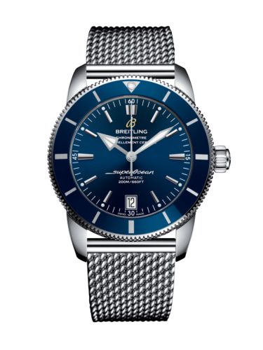 Breitling watch replica - AB2010161C1A1 Superocean Heritage II 42 Stainless Steel / Blue / Blue / Bracelet
