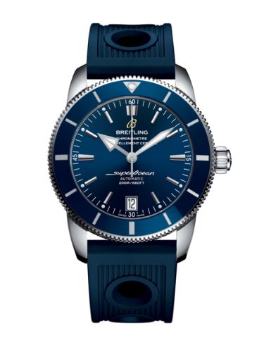 Breitling watch replica - AB201016/C960/211S/A20S.1 Superocean Heritage II 42 Stainless Steel / Blue / Blue / Rubber / Pin