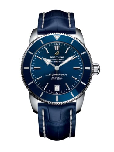 Breitling watch replica - AB201016/C960/731P/A20BA.1 Superocean Heritage II 42 Stainless Steel / Blue / Blue / Croco / Pin