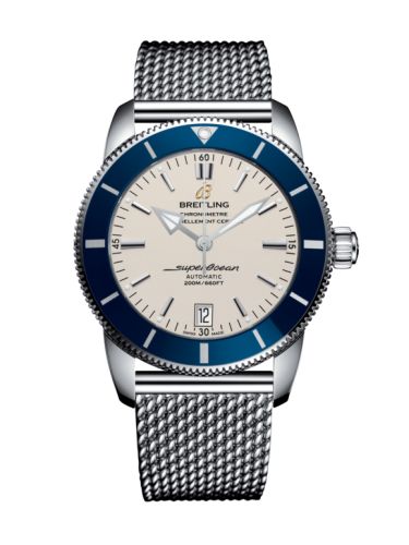 Breitling watch replica - AB201016/G827/154A Superocean Heritage II 42 Stainless Steel / Blue / Silver / Bracelet - Click Image to Close
